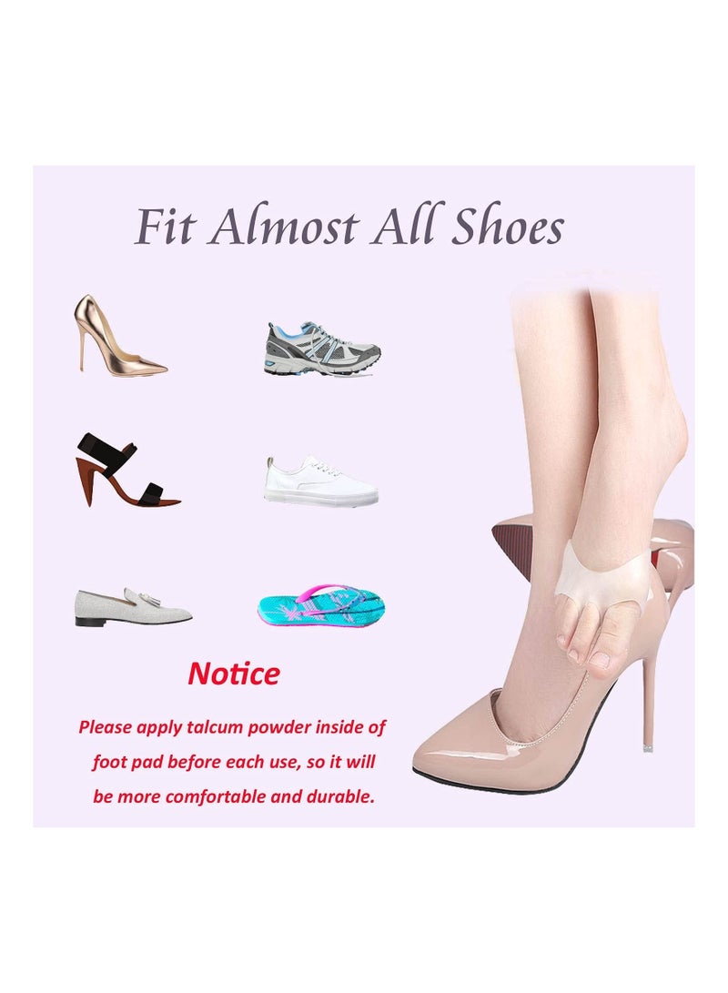 Metatarsal Pads for Women Mens 3 Pairs, Upgraded Extra Thickness Reusable Silicone Gel Metatarsalgia Cushions Foot Pads Ball of Foot Pain Relief, Ball of Foot Cushions for Women