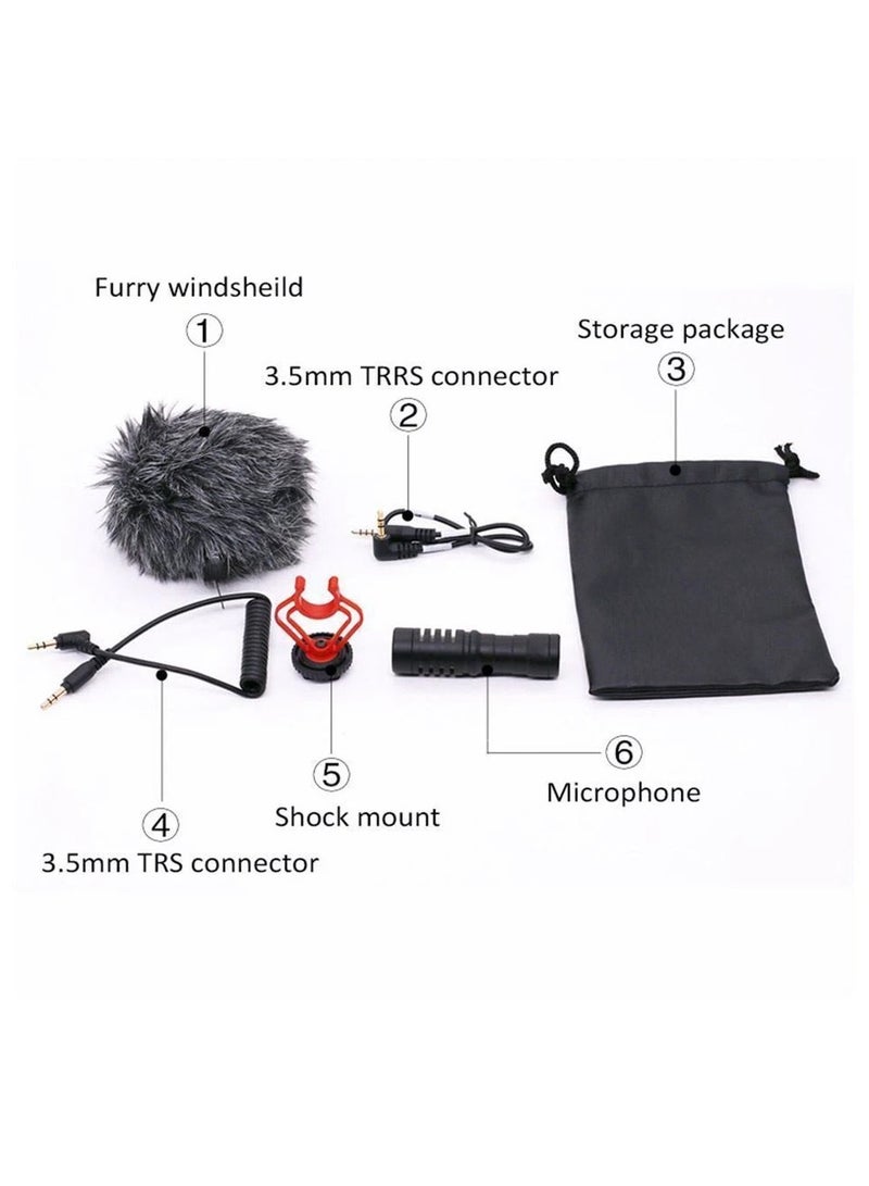 Camera Microphone Microfonos Inalambricos Professional Professional Video Accessories DSLR Camera Microphone Kit Interview Mic Outdoor Interview Microphone Mic For Interview Stands