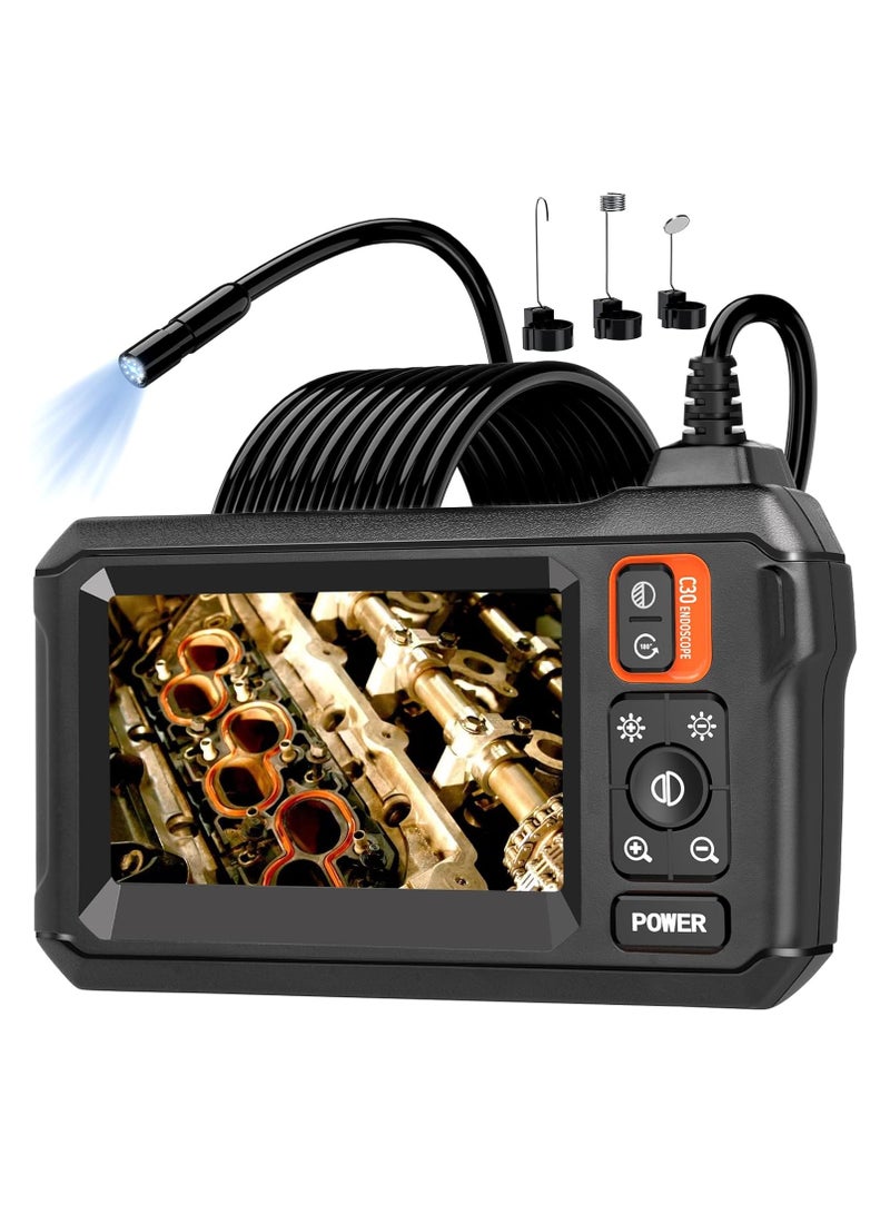 Temu High-Definition Screen Pipeline Camera with 8mm Lens, Automotive Maintenance Detector, and Pipe Inspection Hokkaido Mirror