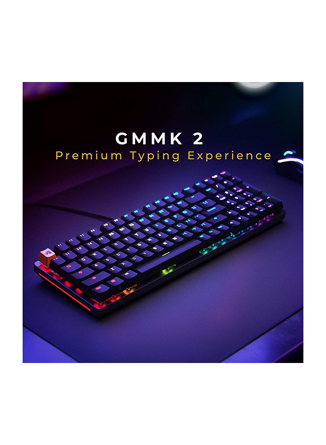 Glorious Gaming Keyboard - GMMK 2 - TKL Hot Swappable Mechanical Keyboard, Red Switches, Wired, TKL Gaming Keyboard, Compact Keyboard - 65% Percent Keyboard - Black RGB Keyboard