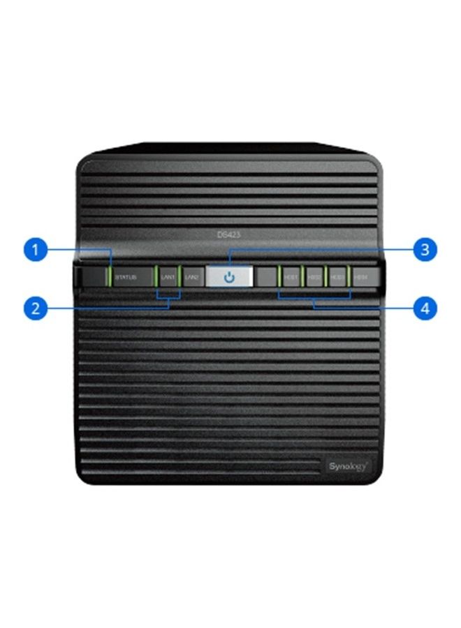 4-Bay NAS DiskStation DS423 (Diskless) Black