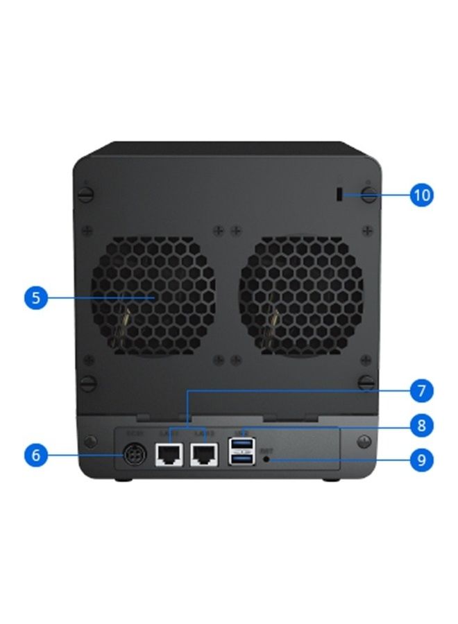 4-Bay NAS DiskStation DS423 (Diskless) Black