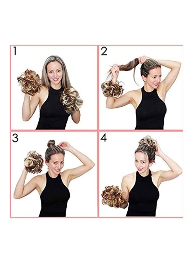 Hair Bun Extensions Black One Size