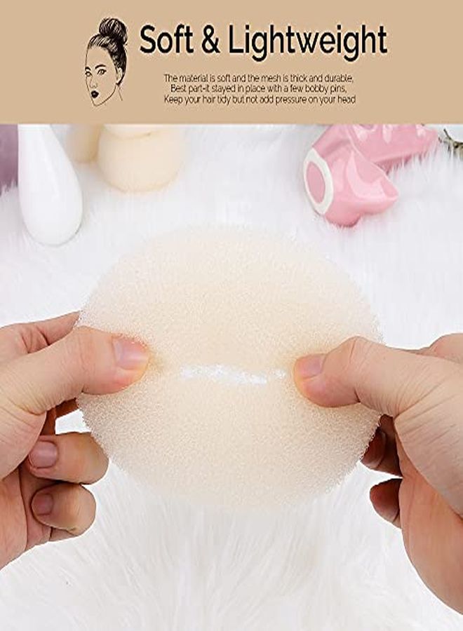 Hair Bun Shaper Set? 4 Hair Pcs Donut Bun Maker(Extra-Large, Large, Medium, Small) With Large Bobby Pins Blonde 20Pcs, Doughnuts Ring Styler Maker