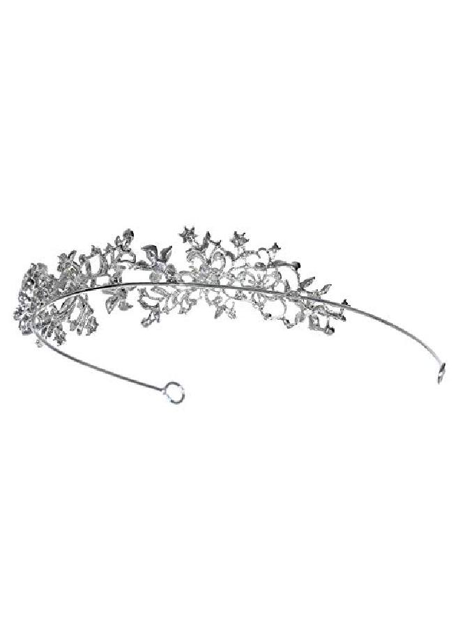 Charming Flower Wreath Headband Style Crystal Bridal Tiara T1270