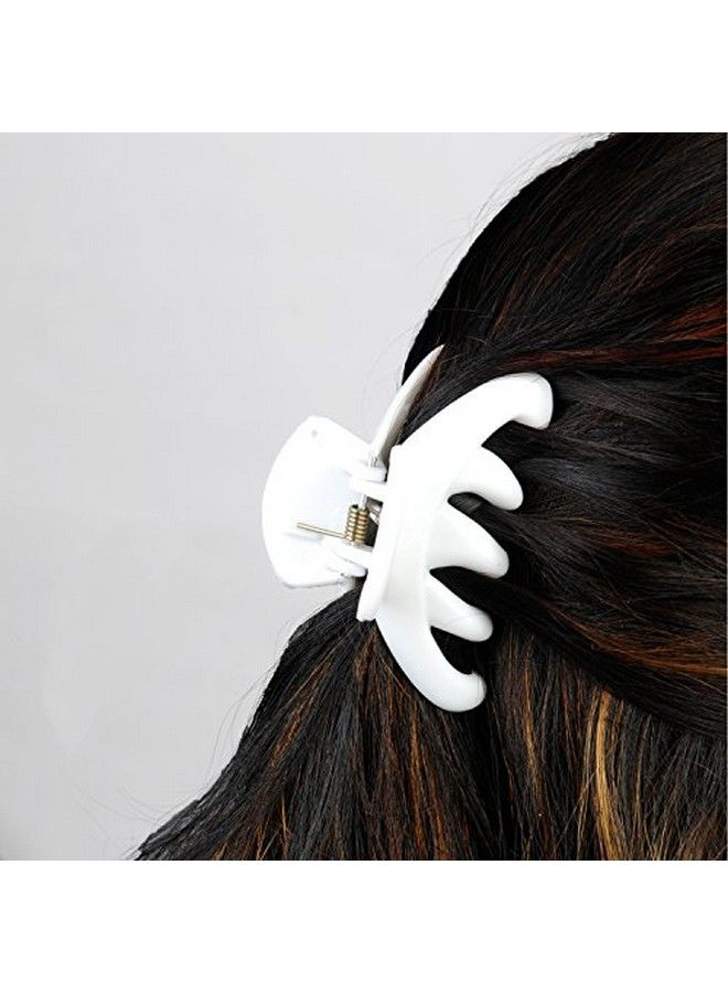 jewellery simple hair clip White Color Acrylic Hair Clip for Women and Girls pack of 3