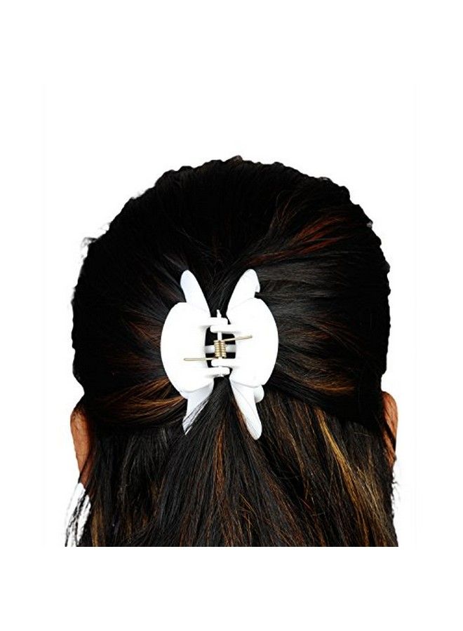 jewellery simple hair clip White Color Acrylic Hair Clip for Women and Girls pack of 3