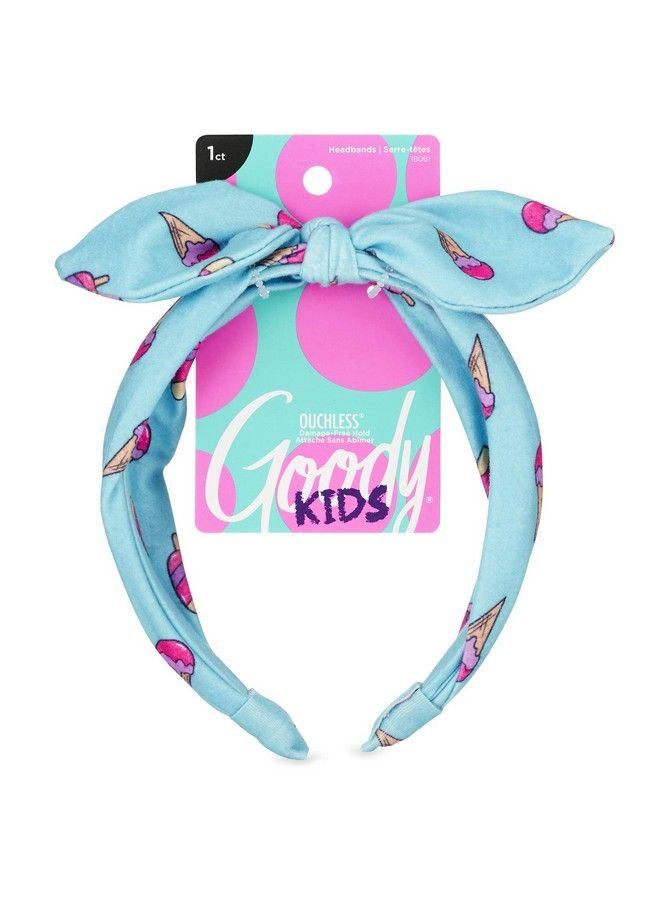 Kids Headband Ice Cream Print Comfort Fit For All Day Wear For All Hair Types Hair Accessories For Girls To Keep Your Hair Secured