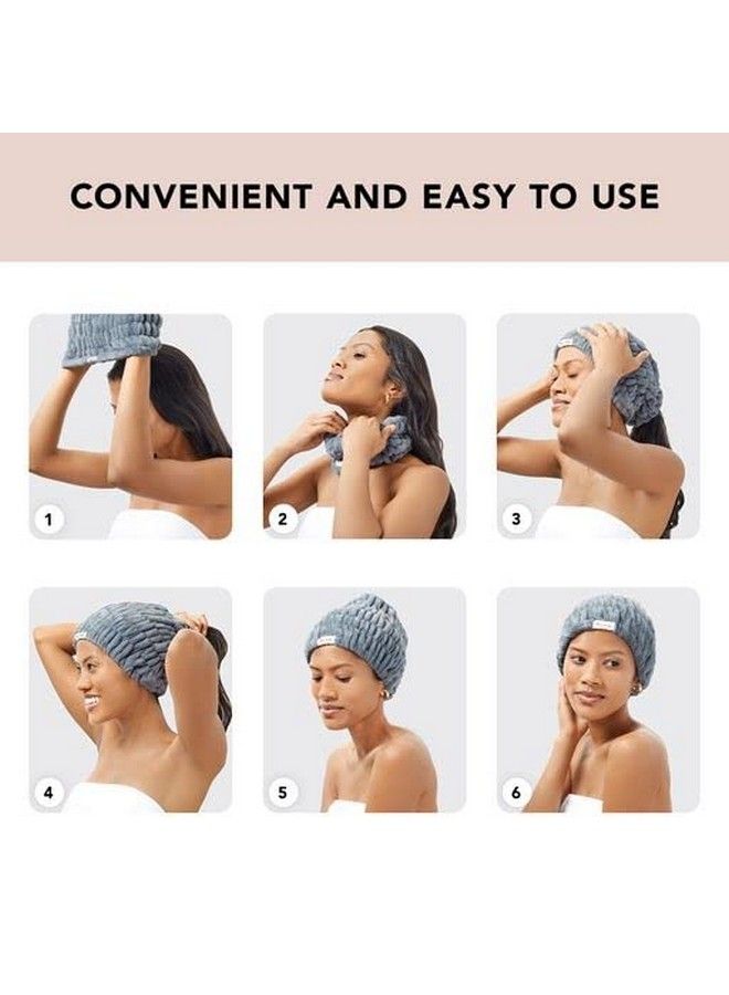 Spa Headband Extra Wide Makeup Headband For Washing Face ; Multi Purpose Skincare Headbands ; Facial Headband & Hair Band For Washing Face ; Face Wash Headbands For Women Makeup (Mistyblue)