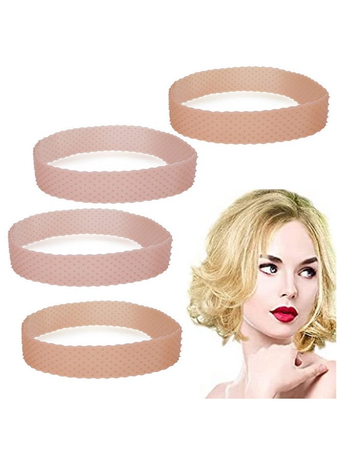 Olain Silicone Wig Grip Band 4Pcs Adjustable Wig Fix Headband Nonslip Elastic Wig Gripper Women Men Wig Bands Sweatproof Hold Wig Cap Hairband