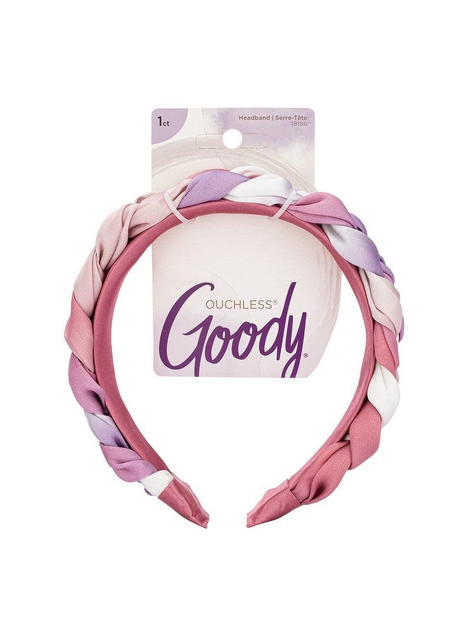 Oody Ouchless Headband For All Hair Types Watercolor Pink Comfort Fit For Allday Wear Beautiful Design For Instant Style Painfree Hair Accessories For Women Men Boys & Girls