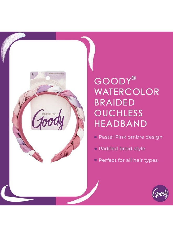 Oody Ouchless Headband For All Hair Types Watercolor Pink Comfort Fit For Allday Wear Beautiful Design For Instant Style Painfree Hair Accessories For Women Men Boys & Girls