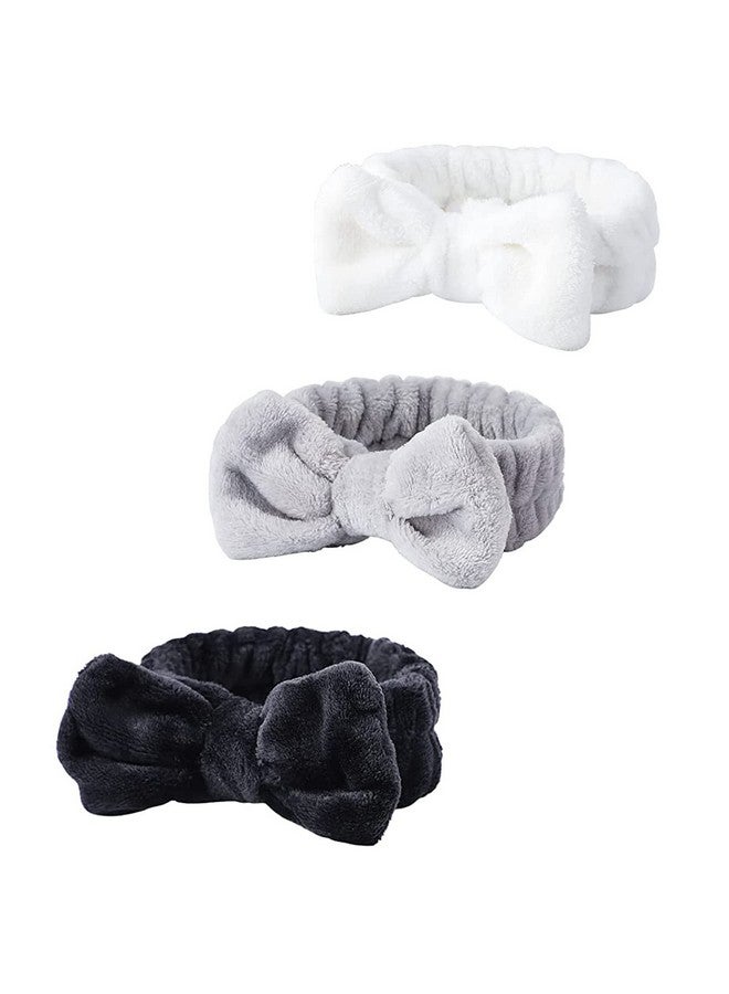 Headband For Washing Face Spa Headband Bow Hair Band Makeup Headband Fluffy Makeup Headbands Slumber Party Supplies Facial Headbands