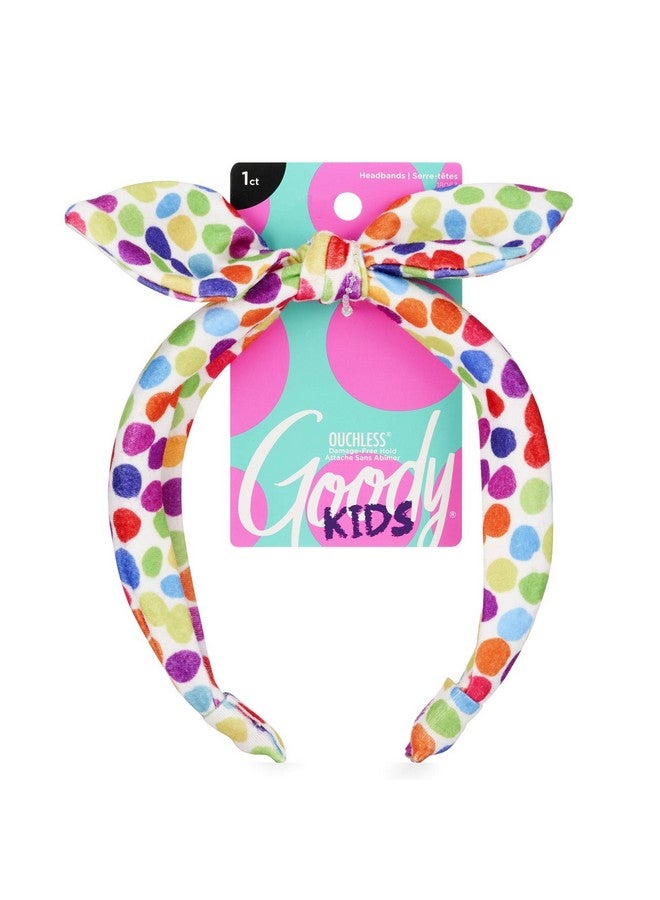 Kids Headband Rainbow Polka Dot Comfort Fit For All Day Wear For All Hair Types Hair Accessories