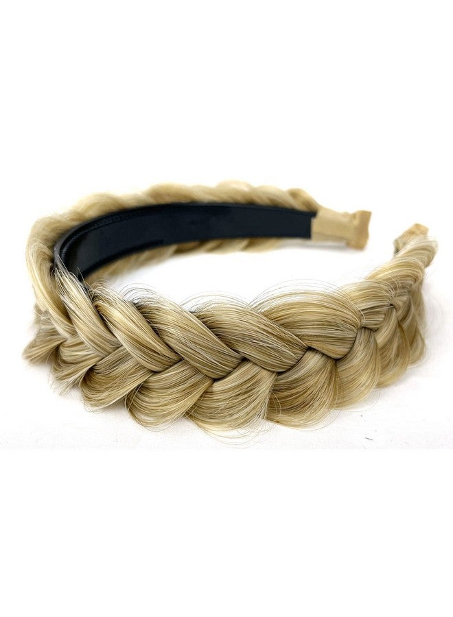 Braided Headband Withtooth Wide Braid Messy Hair Hoop Womenfashion Hair Accessories (Grey Gold Brown A19)