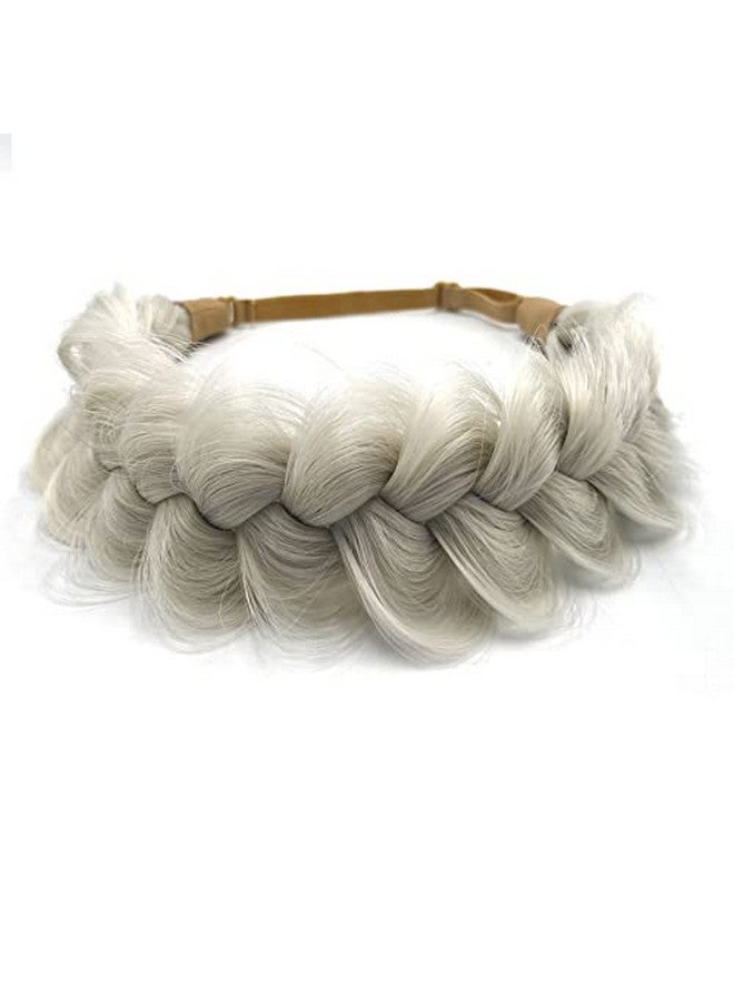 Synthetic Hair Braided Headband Classic Wide Strands Wedding Disorderly Fluffy Braids Wig Band Women Beauty Accessory