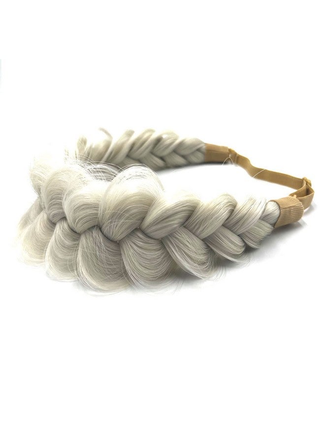 Synthetic Hair Braided Headband Classic Wide Strands Wedding Disorderly Fluffy Braids Wig Band Women Beauty Accessory