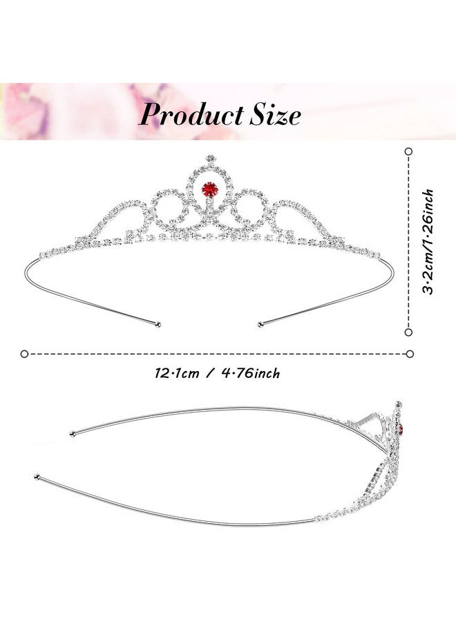 20 Pieces Girls Tiara Crown Silver Crystal Rhinestone Crown Headband Princess Party Tiara Girls Wedding Headpiece For Kids Birthday Prom Pageant