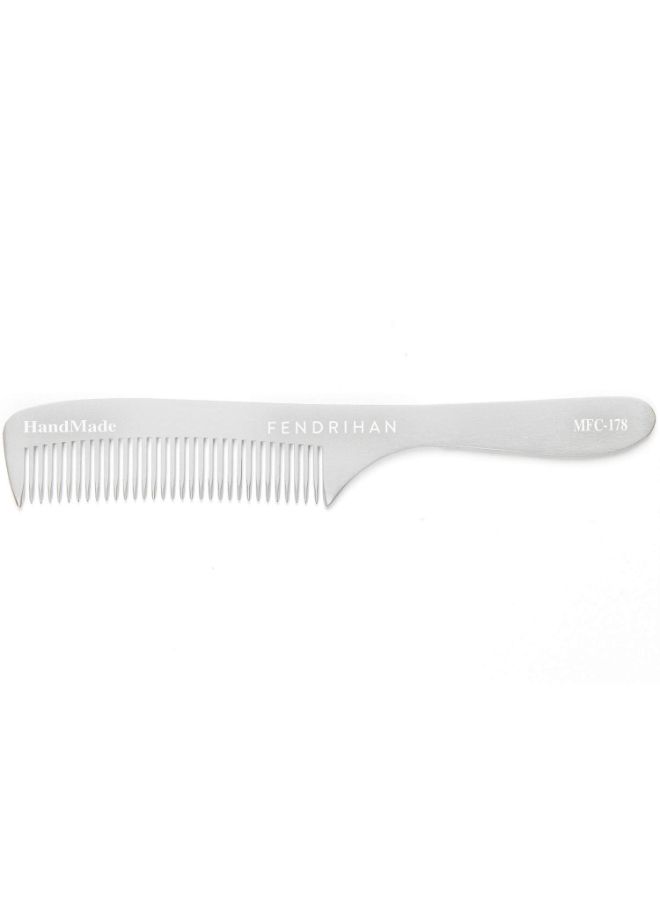 Fine Tooth Barber Grooming Hair Comb Grey 6.8inch