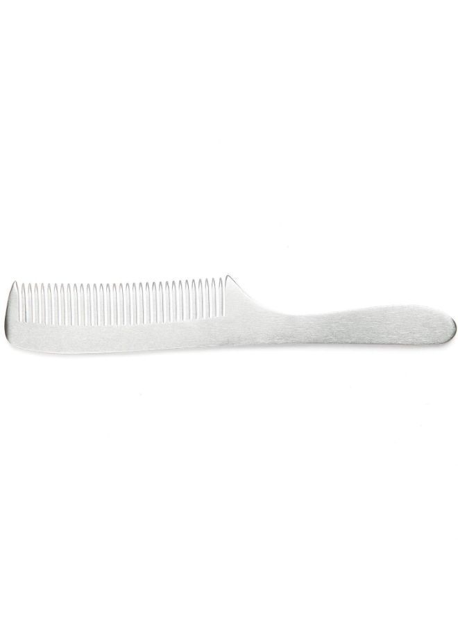 Fine Tooth Barber Grooming Hair Comb Grey 6.8inch