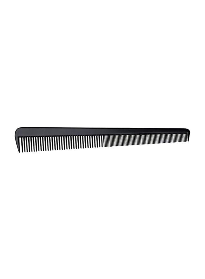 12-Piece Barber Comb Black 7.5inch