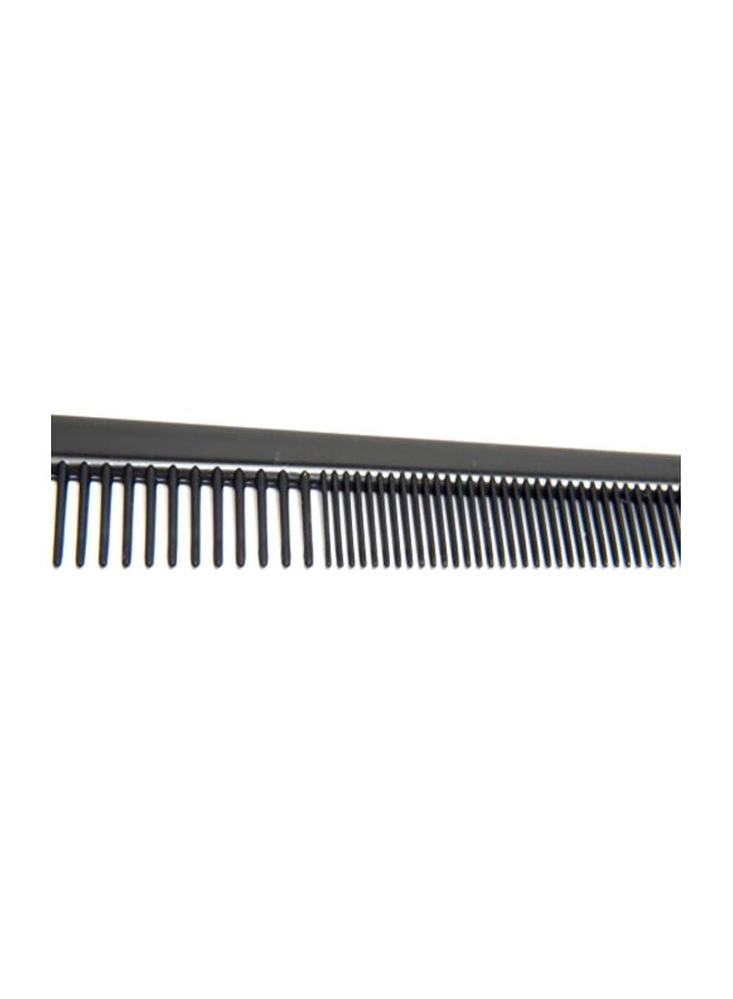 12-Piece Barber Comb Black 7.5inch