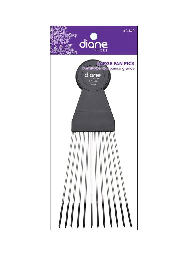Large Fan Pick Black/Silver