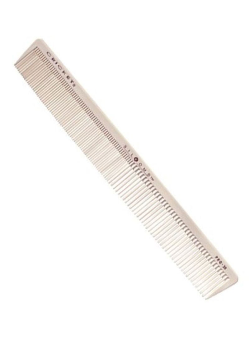 Extra Long Cutting Seamless Teeth Comb White