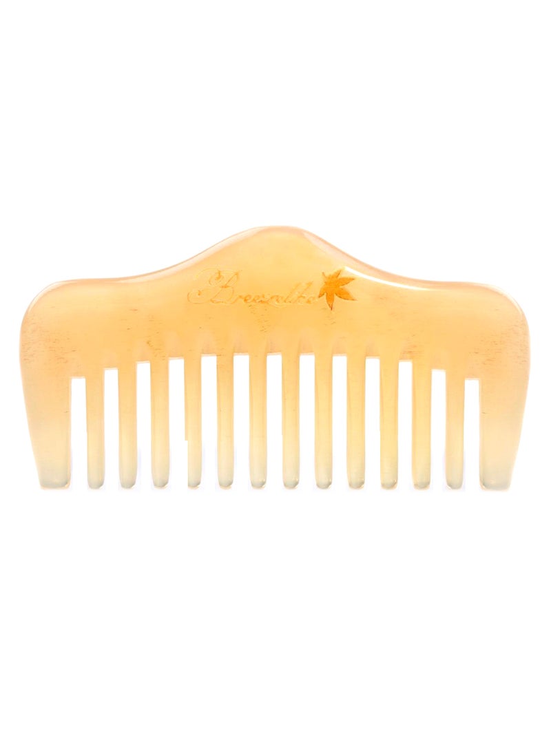 Wide Tooth Hair And Beard Comb Beige