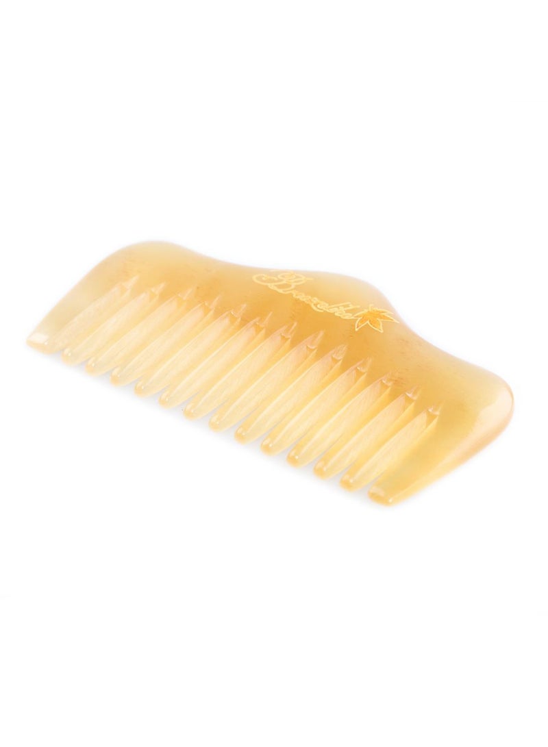 Wide Tooth Hair And Beard Comb Beige