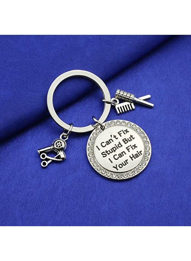 Hair Stylist Keychain Cosmetology Gift Comb Hair Drier Charm Hairdresser Gift Hair Stylist Jewelry Stylists Graduate Gift (Hair Stylist Key S)