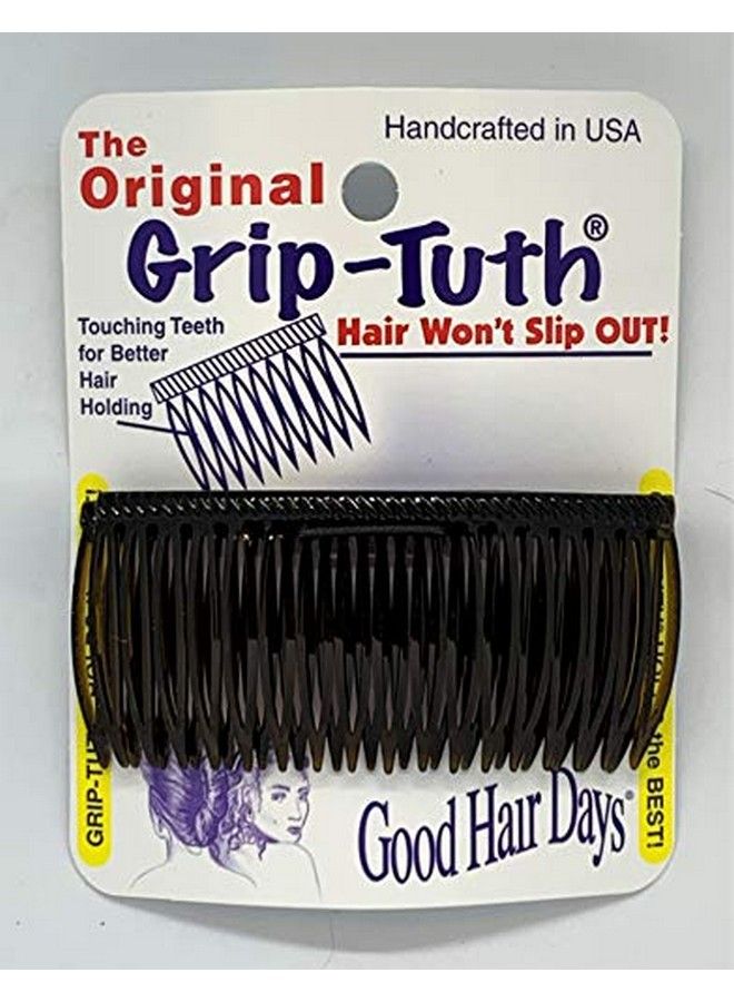 The Original Griptuth Hair Combs Set Of 2 40417 Shell 3 1/4