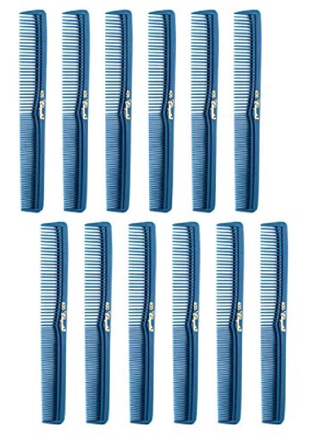 7 Inch All Purpose Hair Comb Hair Cutting Combs Barber’S & Hairstylist Combs Teal 12 Units