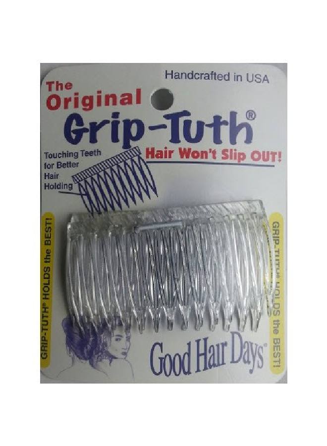 Griptuth Combs 40414 Set Of 2 Clear 2 3/4