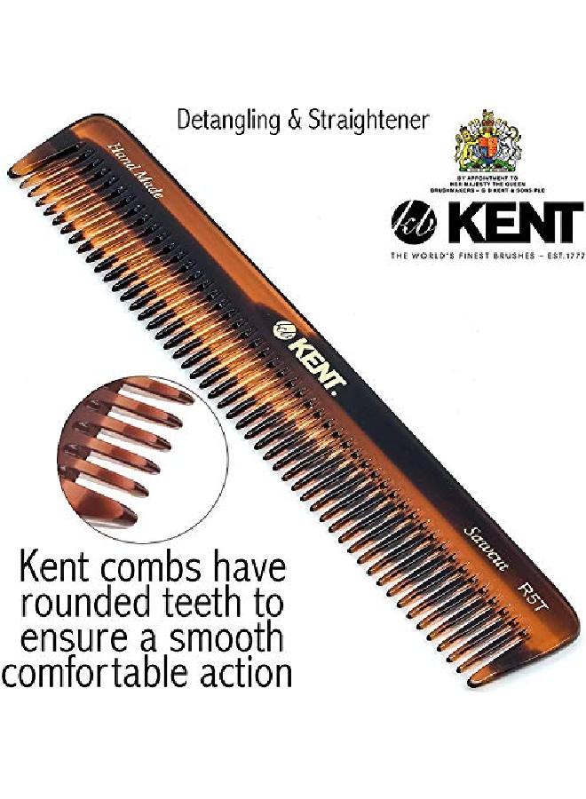 R5T All Coarse Hair Detangling Comb Wide Teeth Dressing Table Comb For Thick Curly Wavy Hair Hair Detangler Comb For Grooming Styling Hair Beard And Mustache Sawcut Handmade In England