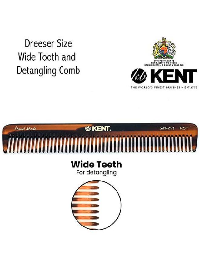 R5T All Coarse Hair Detangling Comb Wide Teeth Dressing Table Comb For Thick Curly Wavy Hair Hair Detangler Comb For Grooming Styling Hair Beard And Mustache Sawcut Handmade In England