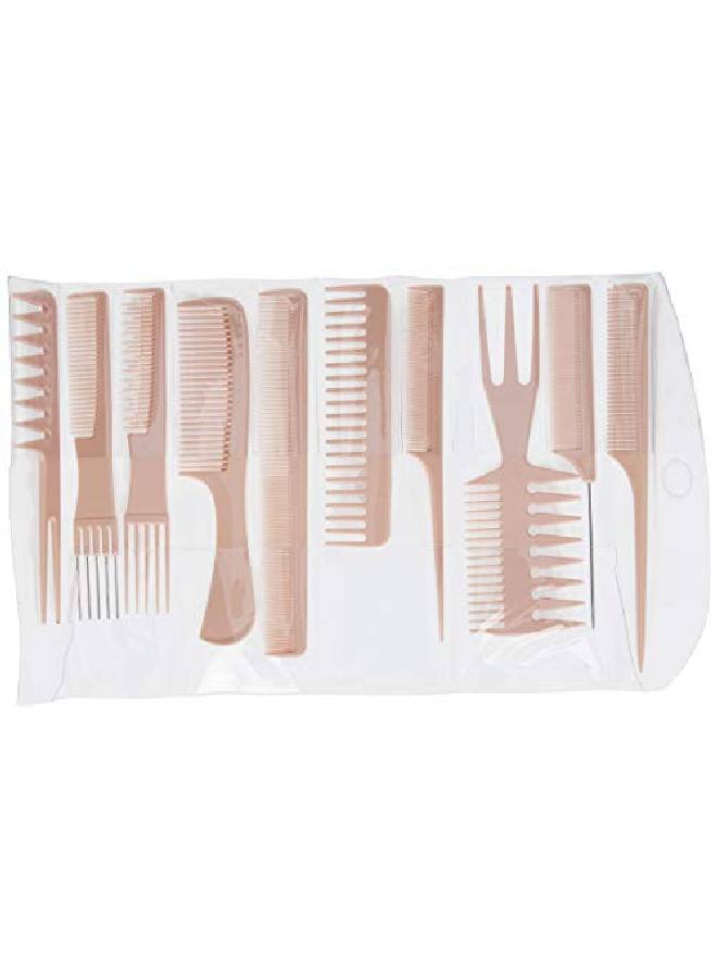 D7902 Assorted Comb Kit 10 Pc Set (Bone)