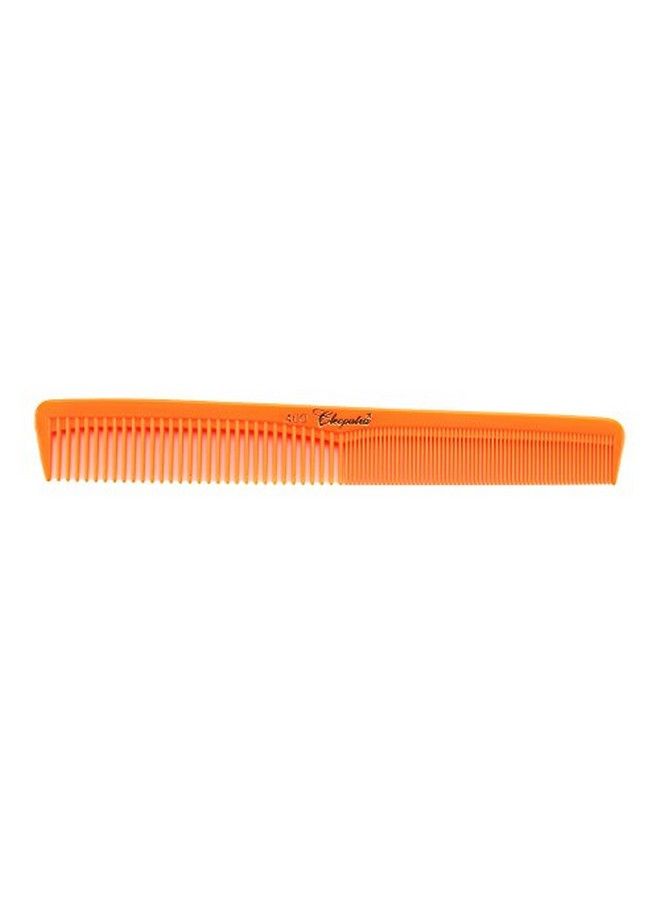 Cleopatra 7 inchAll Purpose Barber Comb. Flat Back Styler Comb. Numbered ruler Comb. Neon Orange. 12Pack