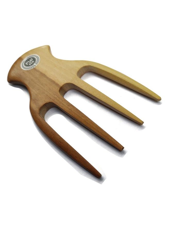 Natural Wood Comb Big Wide Tooth Wooden Afro Pick Handmade For 2C3A Hair Thick Wet And Curly Hair For African American