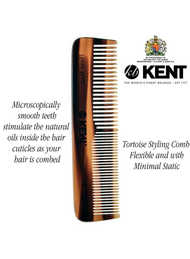 A Ot Small Double Tooth Hair Pocket Comb Fine / Wide Tooth Comb For Hair Beard And Mustache Coarse / Fine Hair Grooming Comb For Men Women And Kids. Saw Cut Hand Polished. Handmade In England