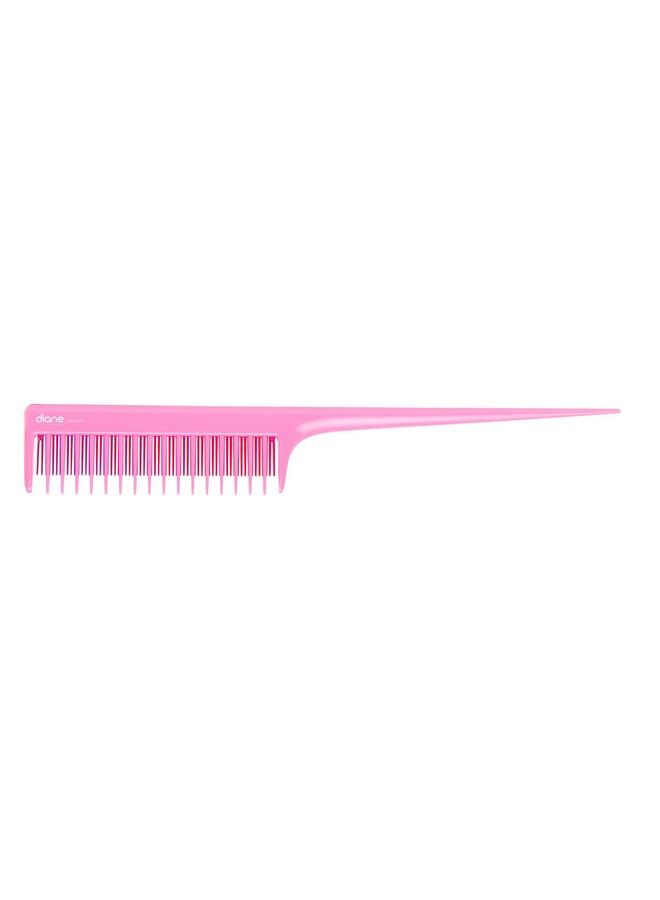 Dual Teeth Teasing Comb 8Inch Pink Dbc033