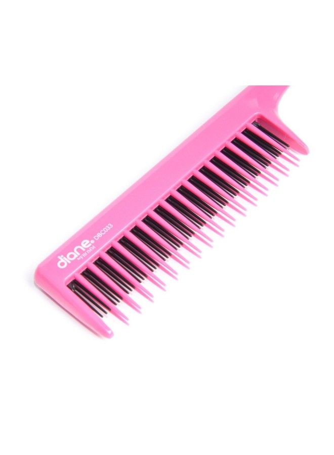 Dual Teeth Teasing Comb 8Inch Pink Dbc033