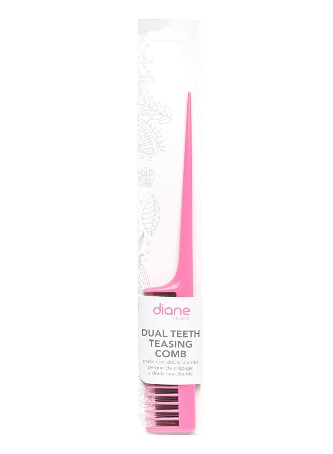 Dual Teeth Teasing Comb 8Inch Pink Dbc033