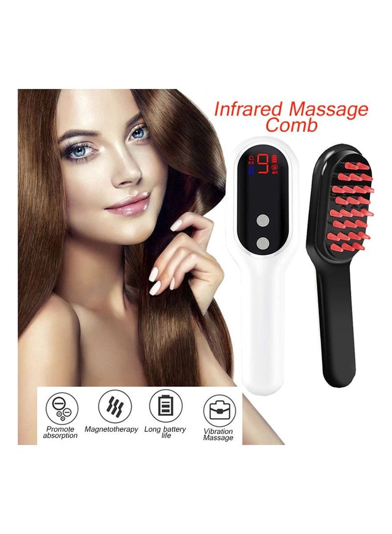 Electric Hair Growth Comb Infrared Laser Hair Care Style Anti-Hair Loss Hair Red Light Treatment Head Massager Hair Brush