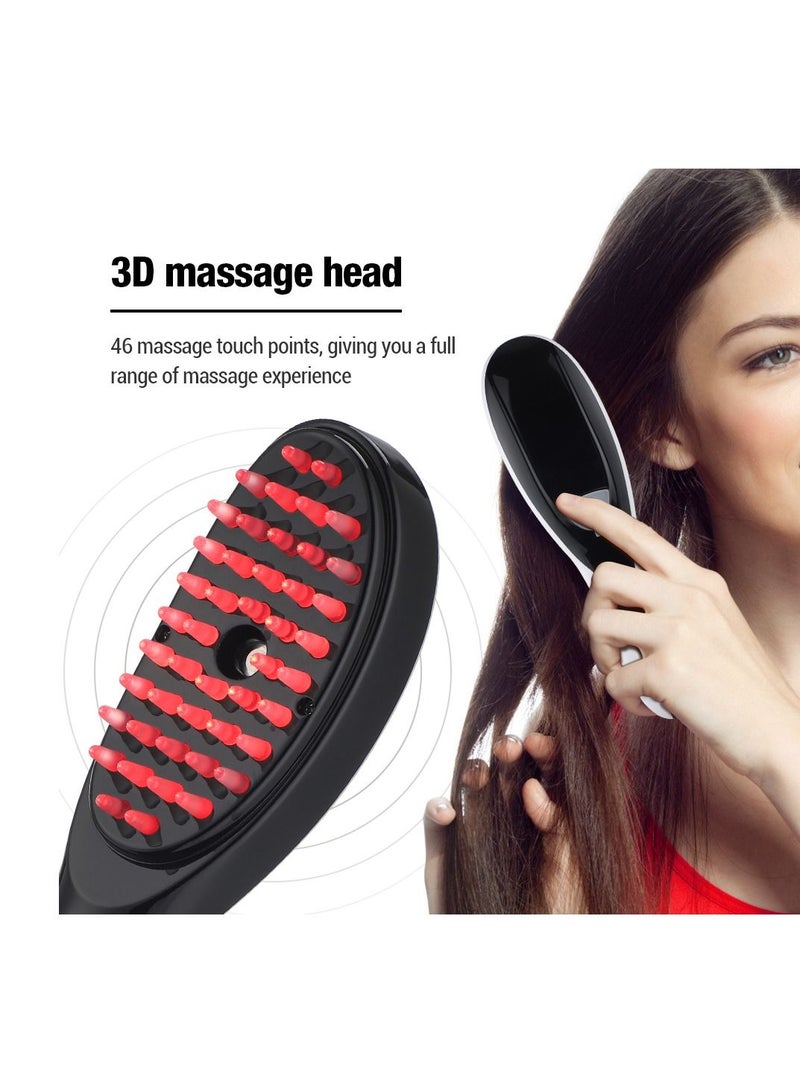 Electric Spray Massage Comb Micro Current Head Meridian Massager Anti Hair Loss Physiotherapy Red And Blue Light Nourish Scalp