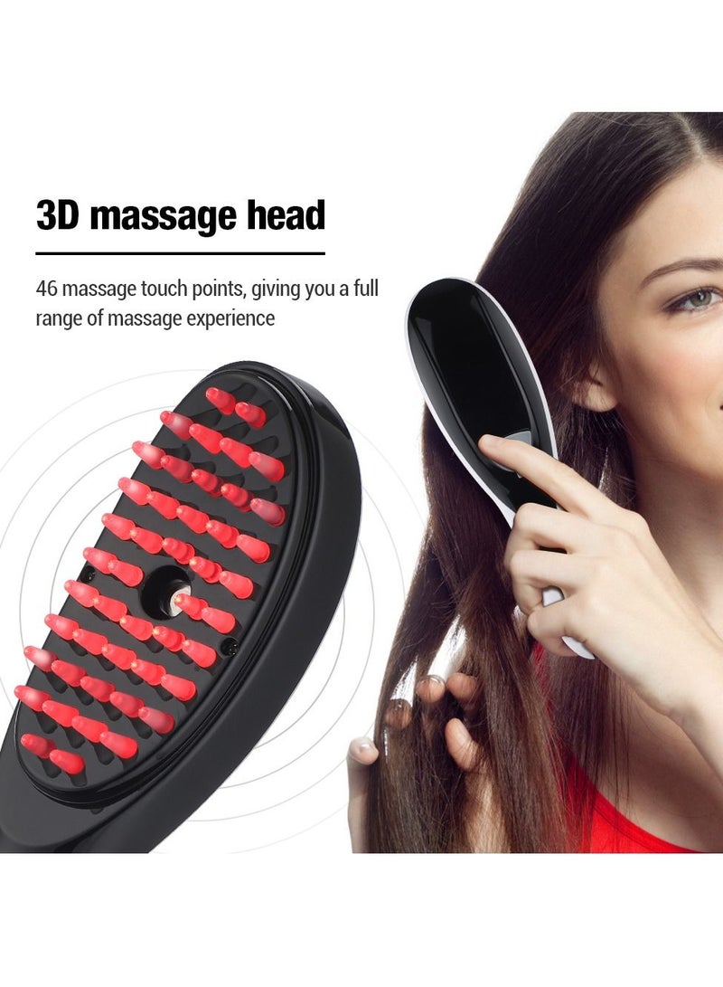 Electric Spray Massage Comb Micro Current Head Meridian Massager Anti Hair Loss Physiotherapy Red And Blue Light Nourish Scalp