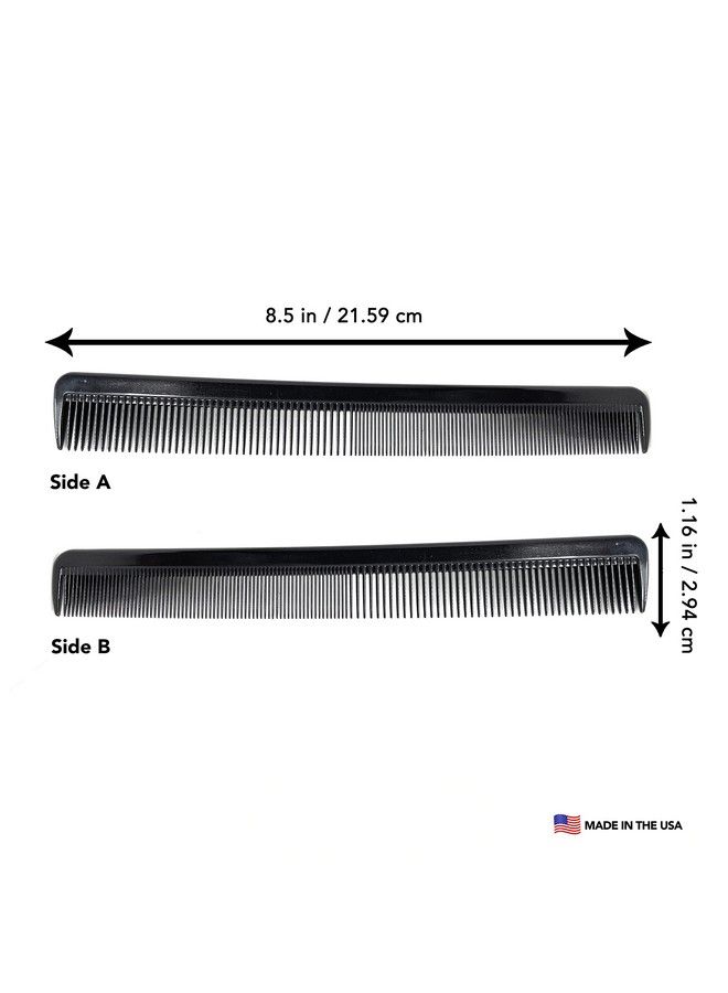 Heat Resistant Wide Tooth Comb Barber Hairstylist Hair Combs Static Free Hair Straightening Styling Hair Parting Black Comb 1 Pc. (Xl Cutting Comb)