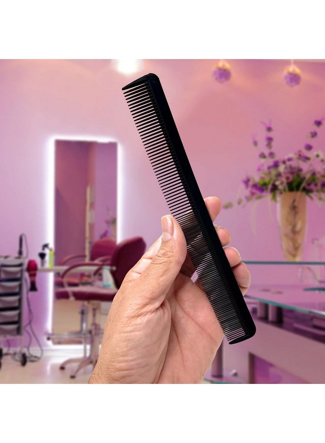 Heat Resistant Wide Tooth Comb Barber Hairstylist Hair Combs Static Free Hair Straightening Styling Hair Parting Black Comb 1 Pc. (Xl Cutting Comb)