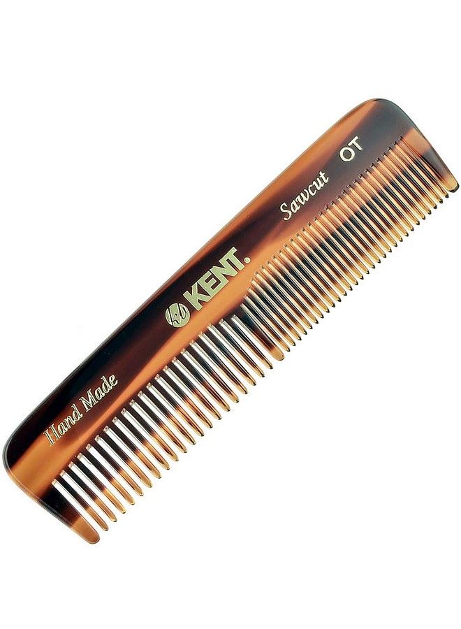 A Ot Double Tooth Hair Pocket Comb Small Fine / Wide Tooth Comb For Hair Beard And Mustache Coarse / Fine Hair Grooming Comb For Men Women And Kids. Saw Cut Hand Polished. Handmade In England