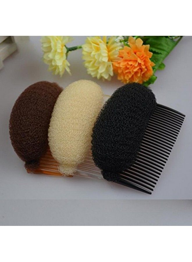 2Pcs 23 Teeth Hair Fringe Volume Bump Up Inserts Toolshair Pin Hair Styling Clip Hair Charming Insert Do Beehive Tool Maker Hair Comb Hair Style Accessories (Beige)